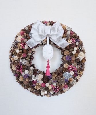 ＜Atelier Maison Deco＞＜Ｌａ　ｖｅｒｉｔａ　ｆｉｏｒｅ＞カメオ風アロマストーンのリース